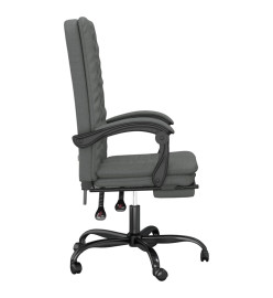 Fauteuil inclinable de bureau Gris foncé Tissu