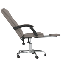 Fauteuil inclinable de bureau Taupe Tissu