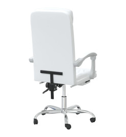 Fauteuil inclinable de bureau Blanc Similicuir