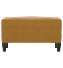 Banc Marron 70x35x41 cm Velours