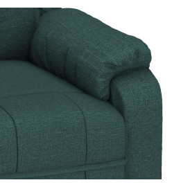 Fauteuil de massage Vert foncé Tissu