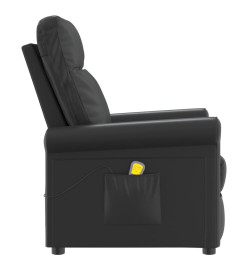 Fauteuil de massage Noir Similicuir