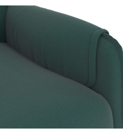 Fauteuil de massage Vert foncé Tissu