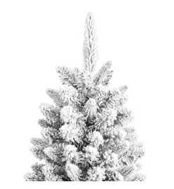 Sapin de Noël artificiel avec neige floquée 120 cm PVC et PE