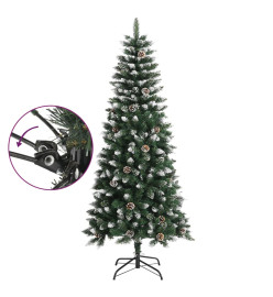 Sapin de Noël artificiel avec support Vert 150 cm PVC