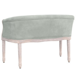 Banc Gris clair 98x56x69 cm Velours