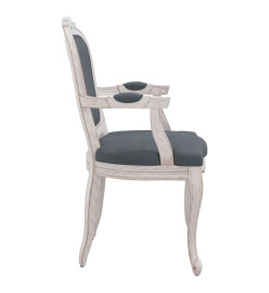 Chaises à manger 2 pcs gris foncé 62x59,5x100,5 cm velours