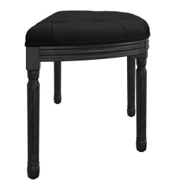 Banc Noir 110,5x45x49 cm Velours