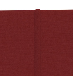 Panneaux muraux 12 pcs Rouge bordeaux 90x30 cm Tissu 3,24 m²