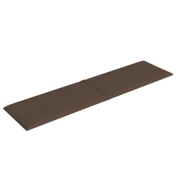 Panneaux muraux 12 pcs Marron 60x15 cm Tissu 1,08 m²