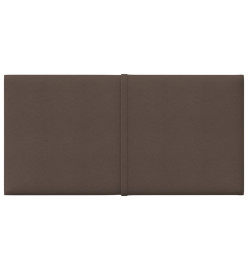 Panneaux muraux 12 pcs Taupe 30x15 cm Tissu 0,54 m²