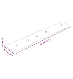 Panneaux muraux 12 pcs Noir 90x15 cm Similicuir 1,62 m²