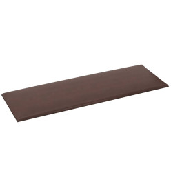 Panneaux muraux 12 pcs Marron 90x30 cm Similicuir 3,24 m²