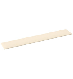 Panneaux muraux 12 pcs Crème 90x15 cm Velours 1,62 m²