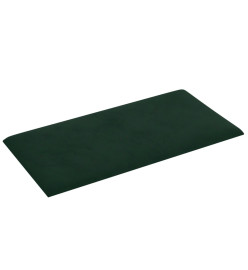 Panneaux muraux 12 pcs Vert foncé 60x30 cm Velours 2,16 m²