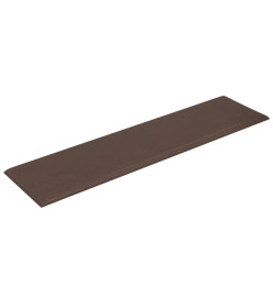 Panneaux muraux 12 pcs Marron 60x15 cm Similicuir 1,08 m²