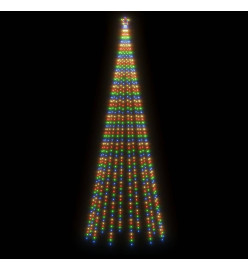 Sapin de Noël avec piquet 732 LED Colorées 500 cm