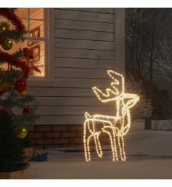 Renne de Noël Blanc chaud 76x42x87 cm