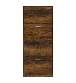 Armoire à chaussures Chêne fumé 63x24x147 cm Bois d'ingénierie