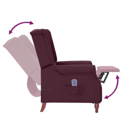 Fauteuil de massage inclinable Violet Tissu