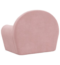 Canapé pour enfants Rose Peluche douce