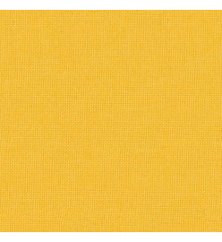 Repose-pied Jaune moutarde 60x60x36 cm Tissu et similicuir