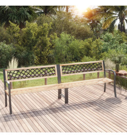 Banc double de jardin 238 cm Bois de pin chinois