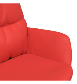 Chaise de relaxation Rouge Similicuir