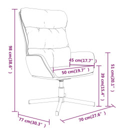 Chaise de relaxation Rouge Similicuir