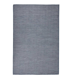 Tapis à tissage plat d'extérieur 120x170 cm Bleu