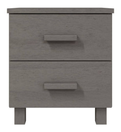 Table de chevet HAMAR Gris clair 40x35x44,5 cm Bois pin massif