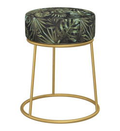 Tabouret rond Multicolore Tissu