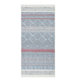 Tapis Rose et aqua 100x200 cm Coton