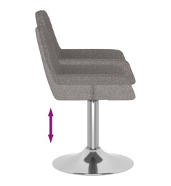 Tabouret de bar Gris foncé Tissu