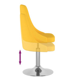 Tabouret de bar Jaune moutarde Tissu