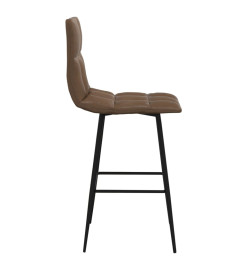 Tabouret de bar Marron foncé Similicuir