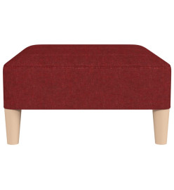 Repose-pied Rouge bordeaux 78x56x32 cm Tissu