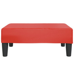 Repose-pied Rouge 78x56x32 cm Similicuir