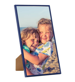 Collage de cadres photo 3 pcs de table Bleu 13x18 cm MDF