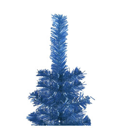 Sapin de Noël étroit Bleu 240 cm