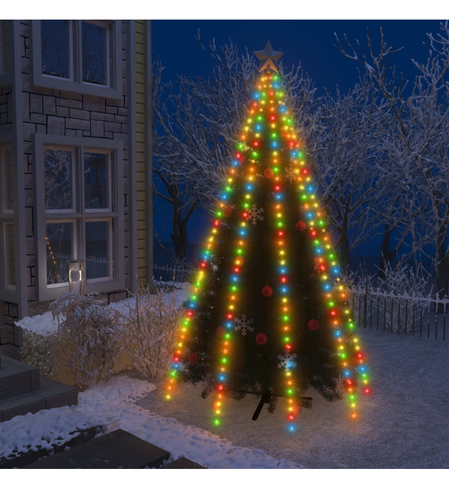 Guirlande lumineuse d'arbre de Noël 400 LED colorées 400 cm