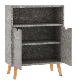 Buffet Gris béton 60x30x72 cm Aggloméré