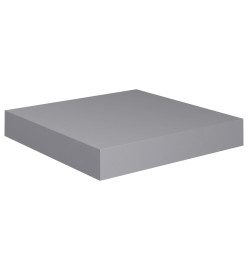 Étagères murales flottantes 4 pcs Gris 23x23,5x3,8 cm MDF