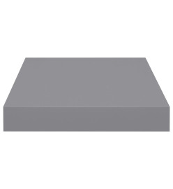 Étagères murales flottantes 4 pcs Gris 23x23,5x3,8 cm MDF