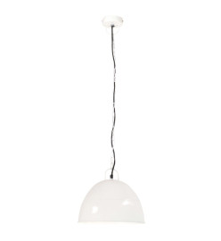 Lampe suspendue industrielle vintage 25 W Blanc Rond 31 cm E27