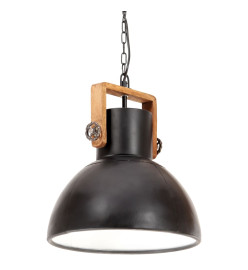 Lampe suspendue industrielle 25 W Noir Rond 40 cm E27