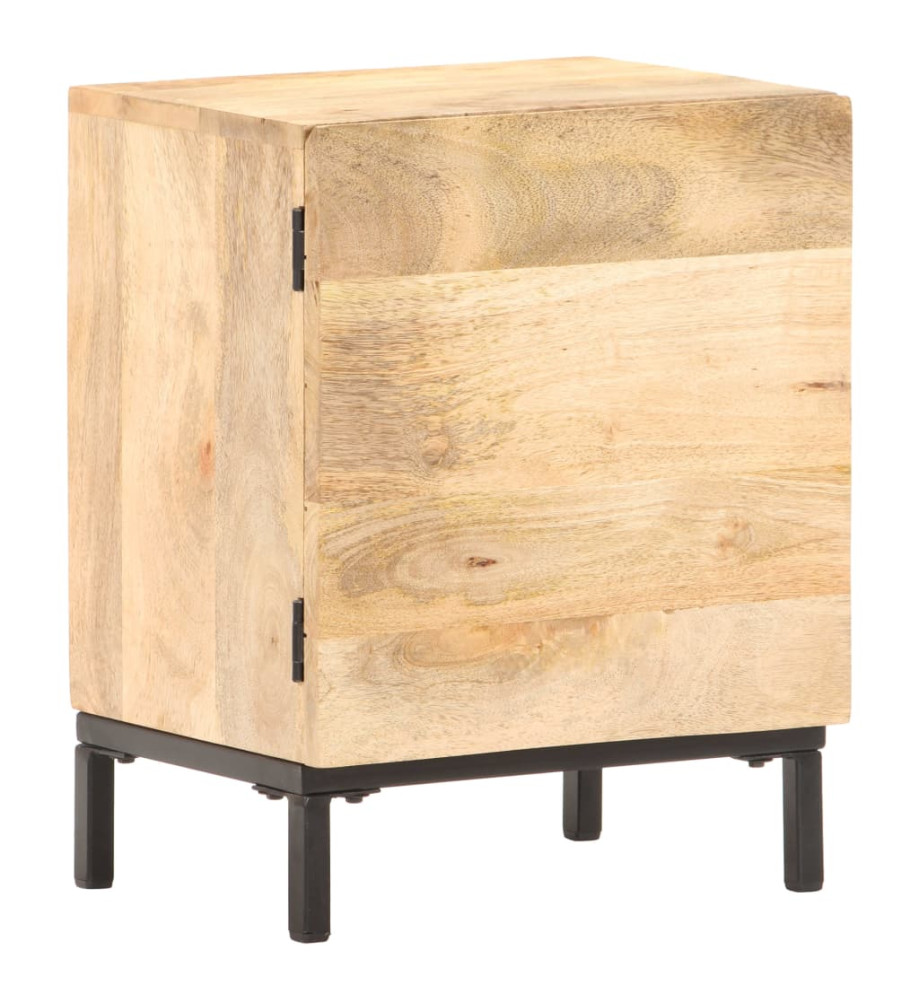 Table de chevet 40x30x51 cm Bois de manguier solide