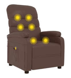 Fauteuil de massage Marron Similicuir