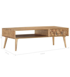 Table basse 110 x 50 x 35 cm Bois d'acacia solide