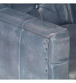 Fauteuil Gris Cuir véritable